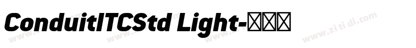 ConduitITCStd Light字体转换